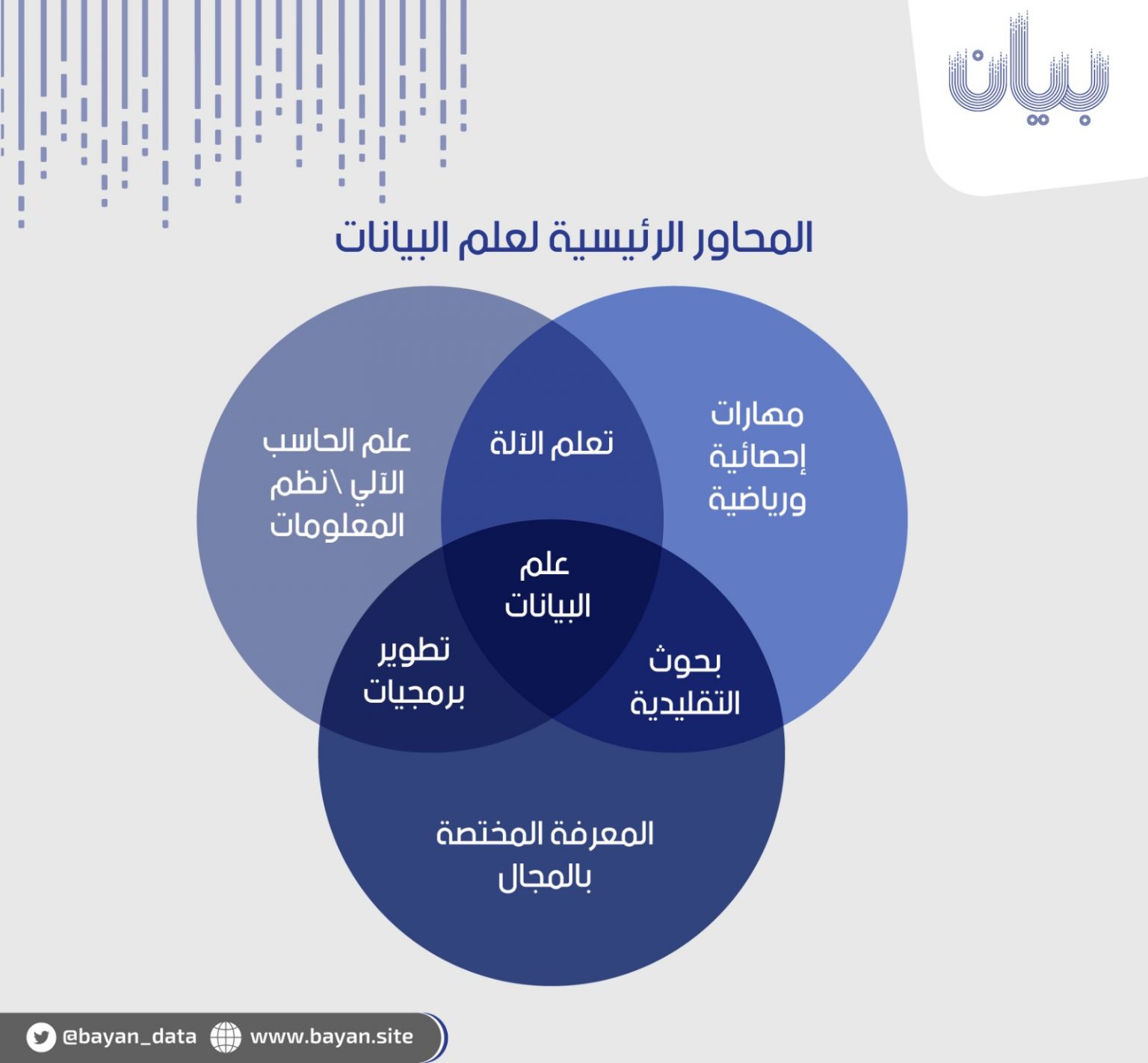 انفوجرافيك خصائص عالم البيانات